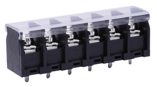 Terminal block, 4-pin, RM9.5mm, 25A/300V(UL),  AWG22-12, Vertical, Black